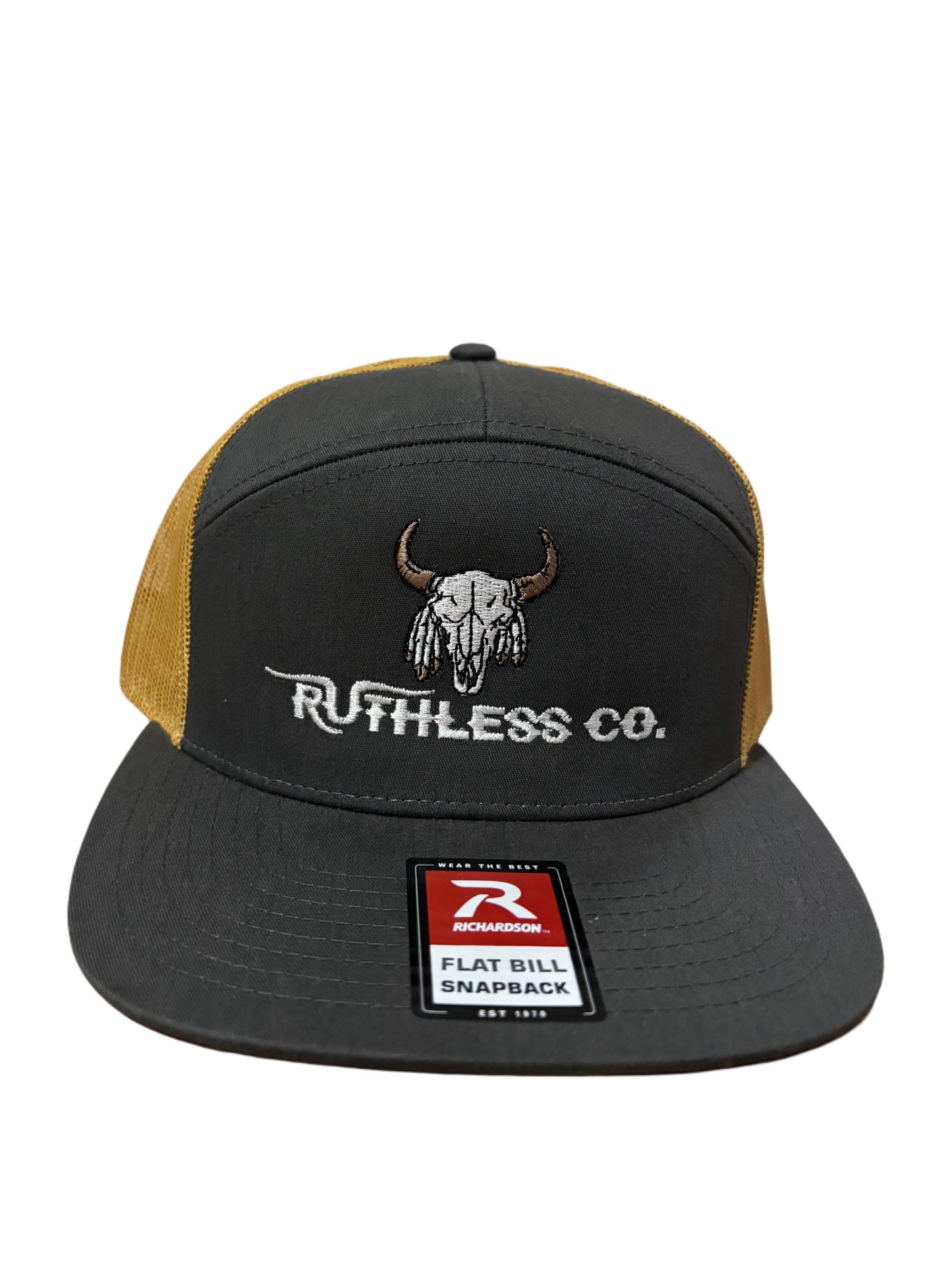 Grey/Gold Buffalo Head