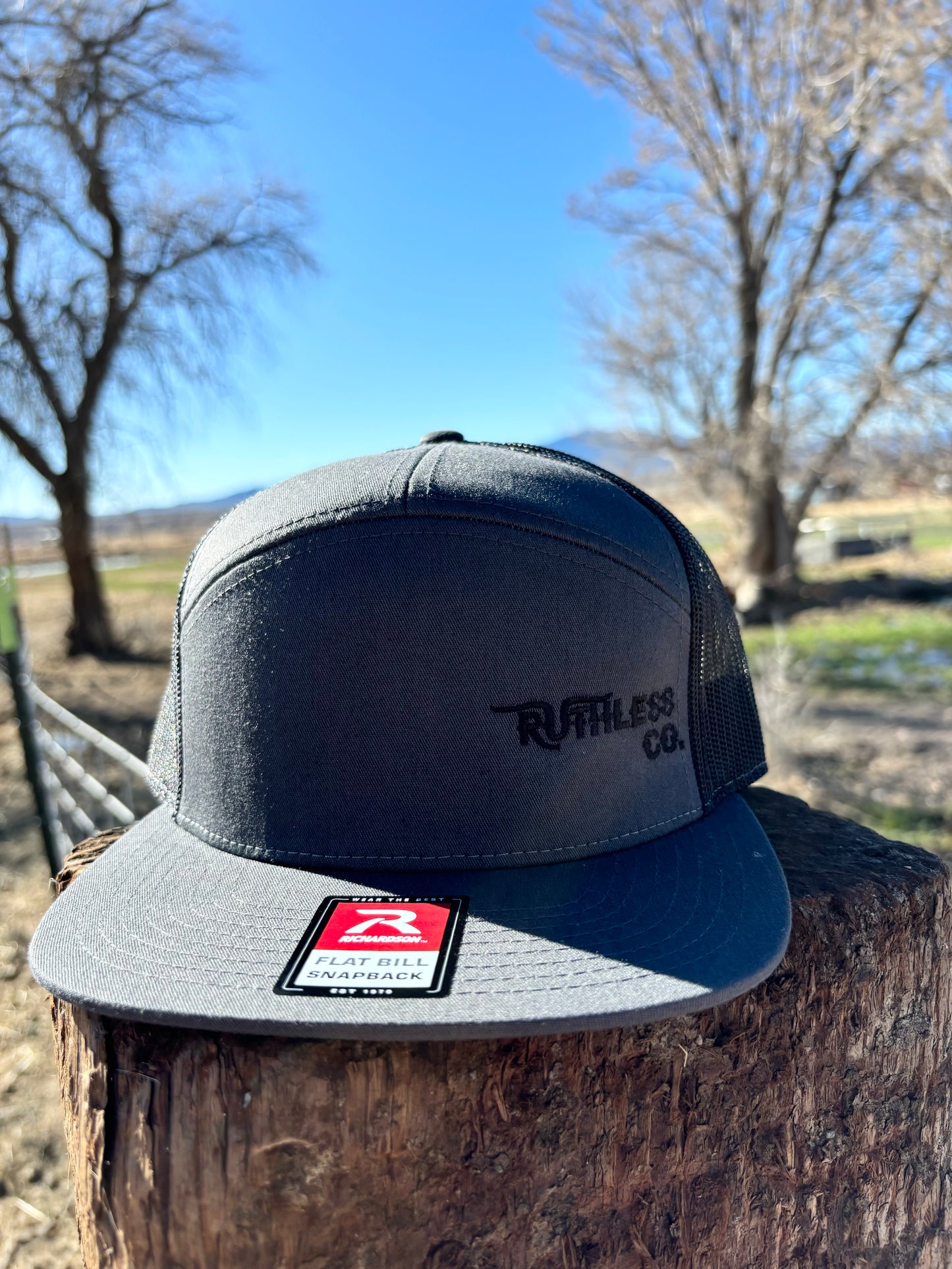 Charcoal Small Embroidered Logo