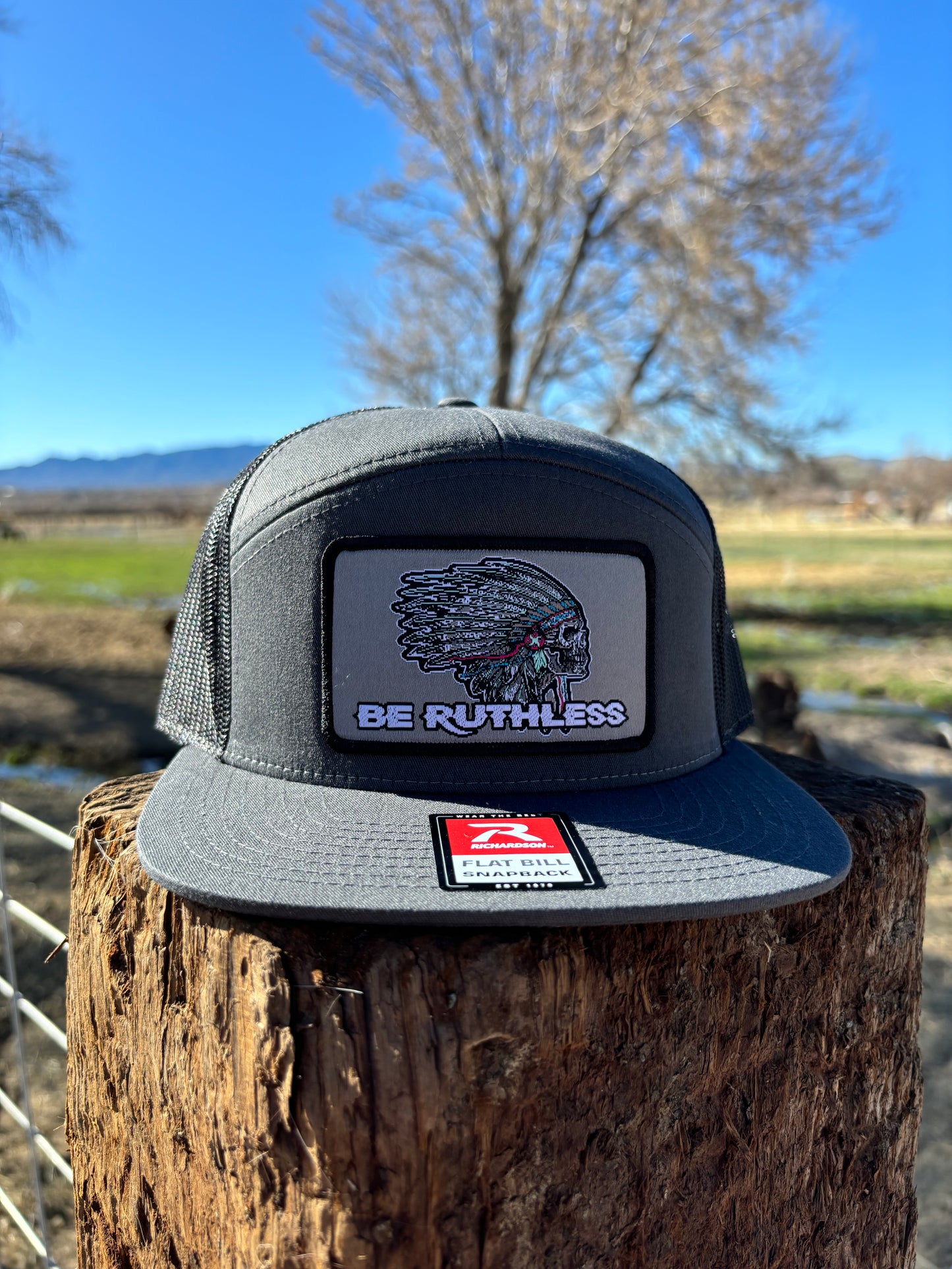 Charcoal/Black War Chief Silver Patch