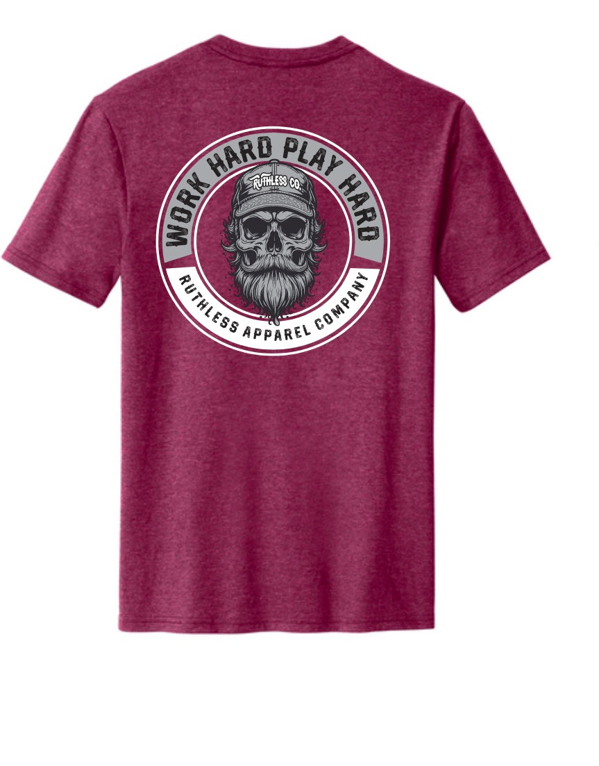 Work Hard Play Hard-Short Sleeve Tee