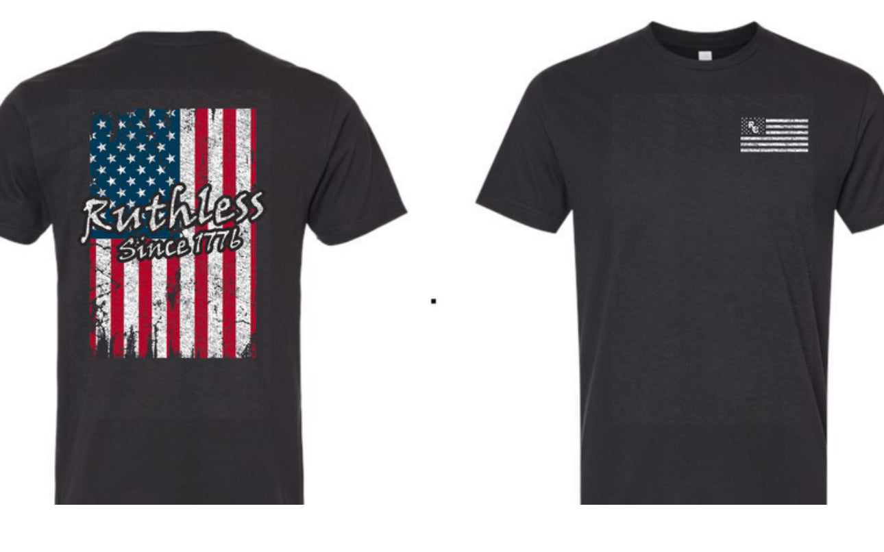 1776 American Flag Shirt Sleeve T-Shirt